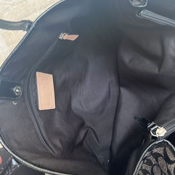 Coach signature tote bag black and gray - Picture 6 of 10